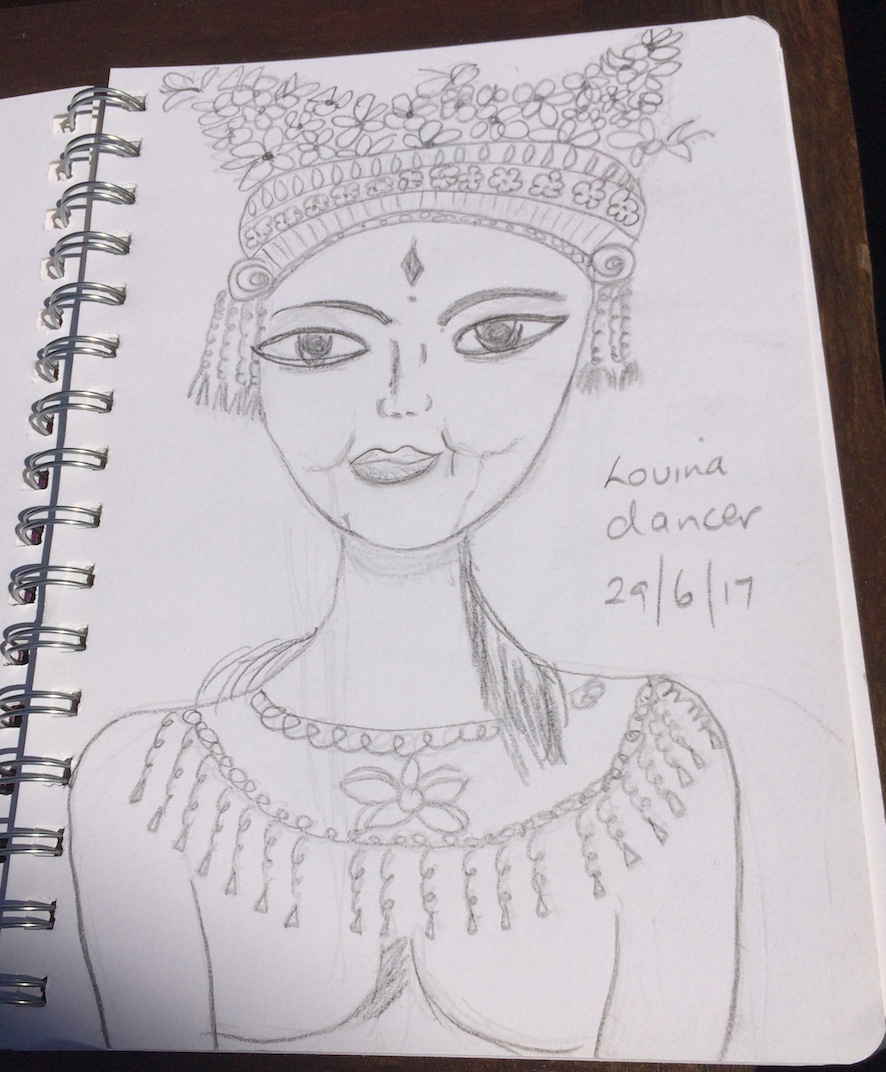 drawing lovina dancer