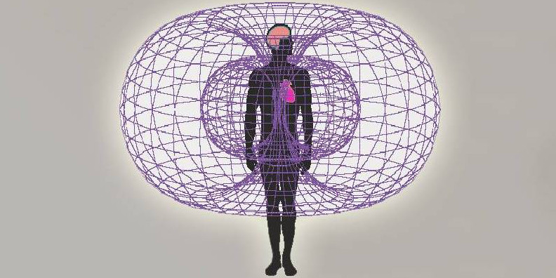 electromagnetic Heart field purple