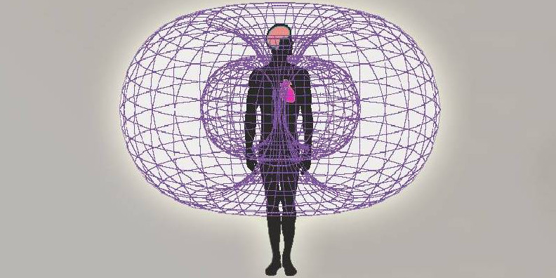 electromagnetic Heart field purple